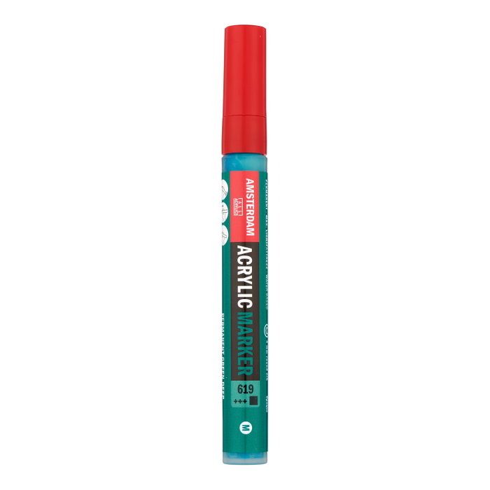 Amsterdam Amsterdam Marker Acrílica 4 mm Verde Permanente Oscuro 619 Amsterdam Amsterdam Marker Acrílica 4 mm Verde Permanente Oscuro 619